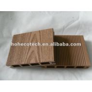 浮彫りになるHOH Ecotechのwpcのdecking 135x25mmの溝形はWPCの合成物のdeckingに乗る
