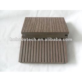 Acanalado de madera maciza madera 140x25mm al aire libre wpc decking compuesto/suelo