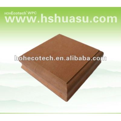 Best selling! Recycled water-proof wpc outdoor fence post caps (CE RoHS ISO9001 ISO14001)