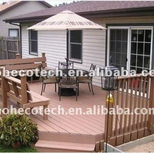 Garden wood plastic house walkway wpc garden house