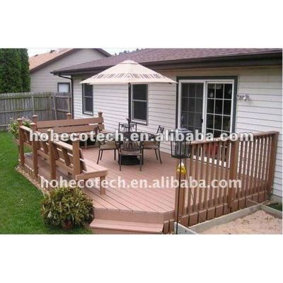 Garden wood plastic house walkway wpc garden house