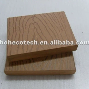 Decking composé extérieur plein/plancher respectueux de l'environnement du bois de construction 140x25mm WPC en bois