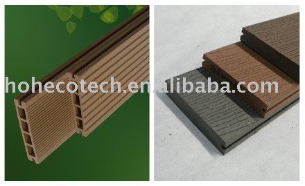 Facile à installer plancher wpc extérieur en bois patio,/pont.