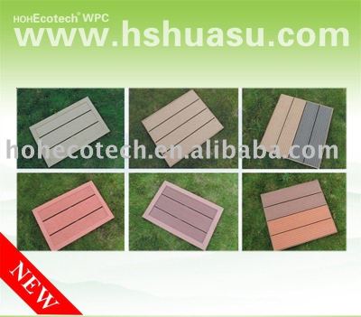 popular plastic wood composite decking floor-ISO9001/CE/Intertek