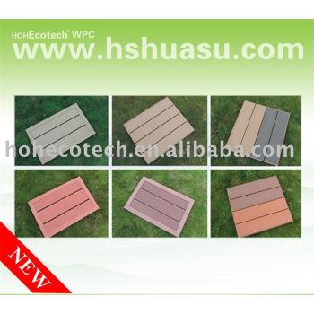 popular plastic wood composite decking floor-ISO9001/CE/Intertek