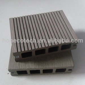 Anhui Ecotech WPC hollow outdoor decking 100*25mm CE Rohus ASTM ISO 9001 approved