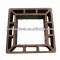 Recycled high quality outdoor decorative wood plastic composite wpc fencing/railing post