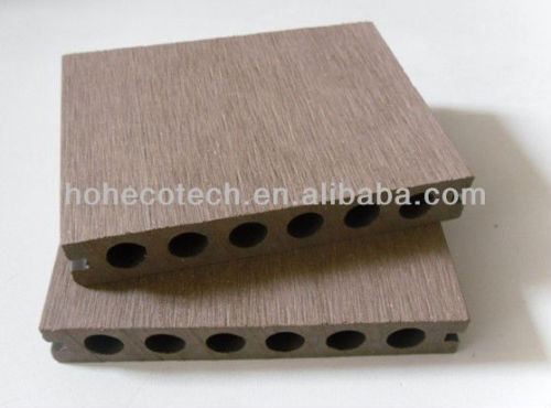 Anhui Ecotech WPC hollow outdoor decking 138*23mm CE Rohus ASTM ISO 9001 approved