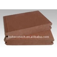 WPCの合成のデッキボードは屋外WPCの木製のプラスチック合成のdeckingに溝を作った