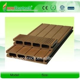 Wpc legno decking composito di plastica/pavimentazione 150*25mm ( ce, rohs, astm, iso 9001, iso 14001, intertek ) wpc decking composito