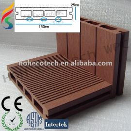 Eco-free WPC flooring hollow boards Composite decking for park/wood plastic WPC composite decking for pool or garden