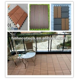 Interlocking plastic base for wpc sauna flooring board