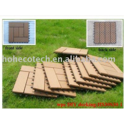 Easy assembled wpc DIY tiles