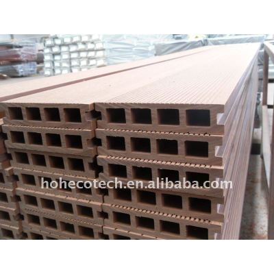 Hollow lighTER design Wood-Plastic Composites decking board Composite Decking
