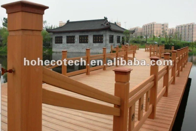 UV resistance wood plastic composite decking wpc floor for outdoor
