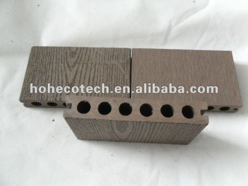 質の保証HOH Ecotech 138X23の円形の穴防水WPCの木製のプラスチック合成のdeckingか床タイルのwpcのdecking