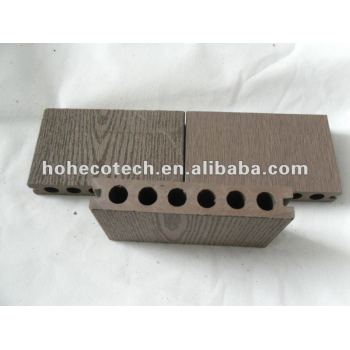 Quality warranty HOH Ecotech 138X23 round hole waterproof WPC wood plastic composite decking/floor tile wpc decking