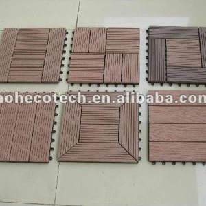 Eco-friendly outdoor composite tile flooring /decking tiles