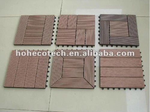 Eco-friendly outdoor composite tile flooring /decking tiles