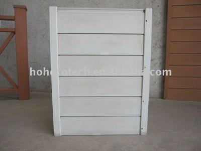 wpc wood plastic composite wall panel/cladding-white