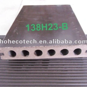 Esterno impermeabile di plastica di legno decking composito/pavimento colori diversi a scegliere