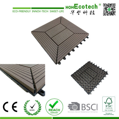 Waterproof outdoor interlocking wpc diy tiles