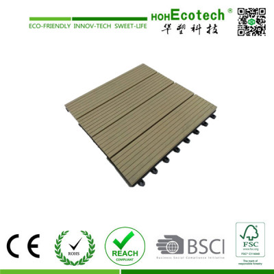Garden swimming pool  interlocking wpc DIY decking tile