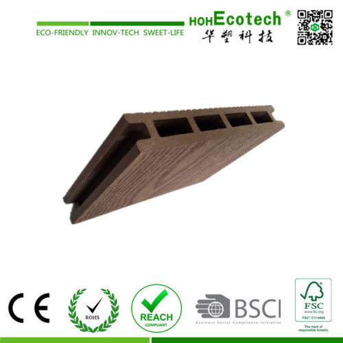 CE certificated wood plastic composite decking