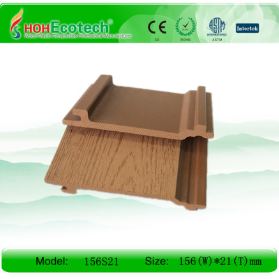 Exterior wood plastic composite outdoor wall cladding