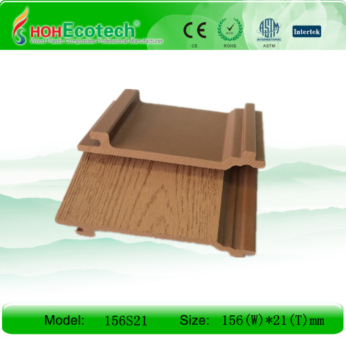 Exterior wood plastic composite outdoor wall cladding