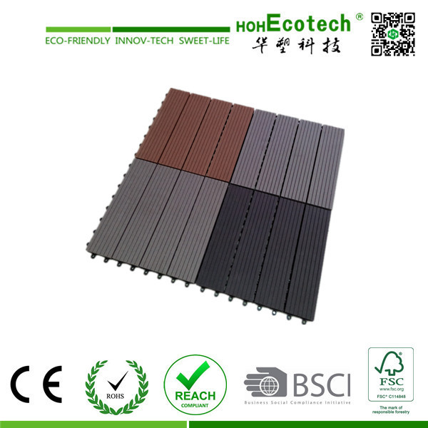 wpc decking tile 300*300mm/WPC interlocking tile