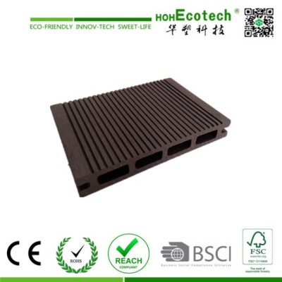 factory price wpc hollow decking/wood plastic composite flooring