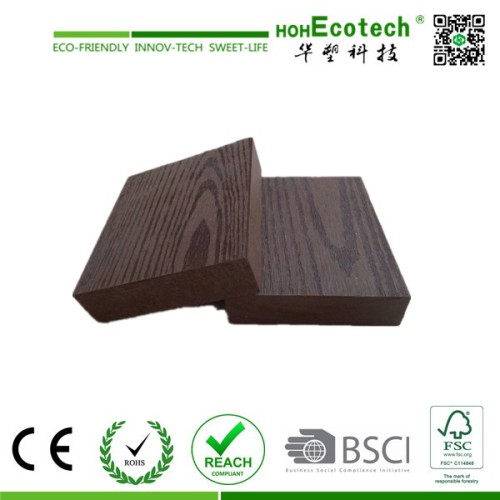 embossing wpc outdoor decking board/wpc solid flooring