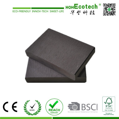 dark grey wpc solid composite deck/outdoor garden plastic wood decking