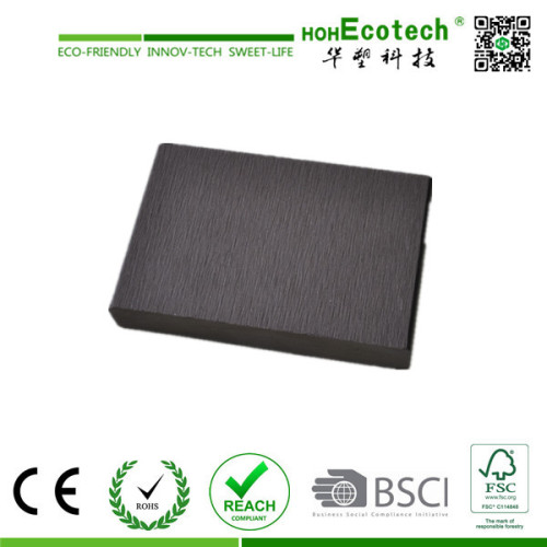 dark grey wpc solid composite deck/outdoor garden plastic wood decking