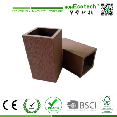 hollow wood plastic composite fencing post/light weight wpc post