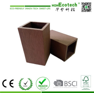 hollow wood plastic composite fencing post/light weight wpc post
