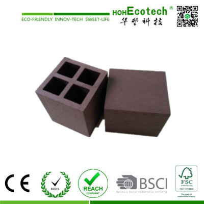 water-proof wood plastic composite fencing post/light weight wpc post