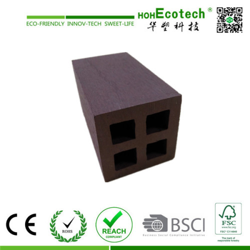 water-proof wood plastic composite fencing post/light weight wpc post