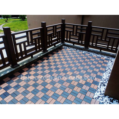 wood polymer WPC swimming pool decking tiles