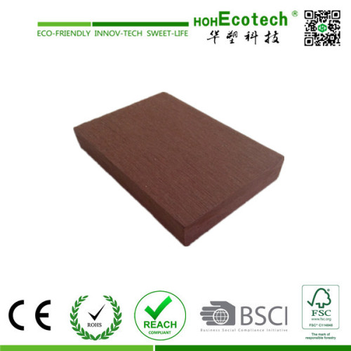 thick wood plastic composite decking board
