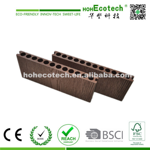 wide wpc hollow decking/wood plastic composite flooring arround swimming pool