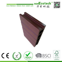 brown wpc hollow decking/wood plastic composite flooring