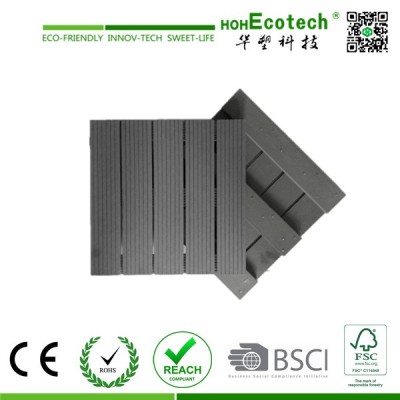 Hot Sell Outdoor WPC Tiles DIY WPC Interlocking Tiles