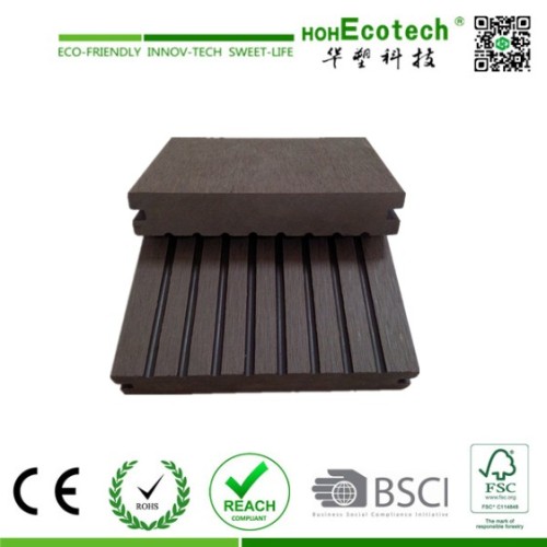 Exterior wood plastic decking composite solid decking wpc