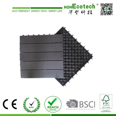 Anti-UV Cheap Wood Plastic WPC DIY Decking Tile