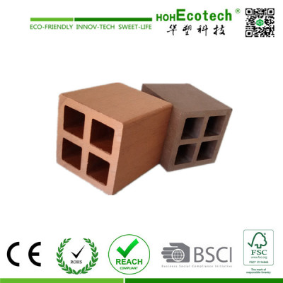 hollow wood plastic composite fencing post/wpc pergola post