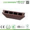 Exterior Wide Groove WPC Decking Board , Hollow Decking Plastic Composite Deck flooring