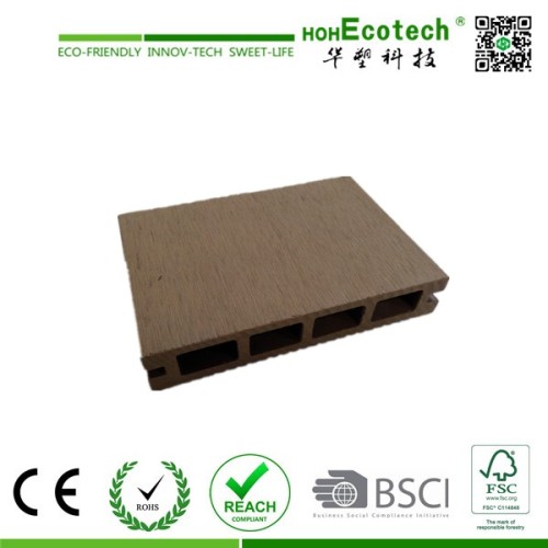 Patio WPC Outdoor Decking composite decking boards , plastic teak decking