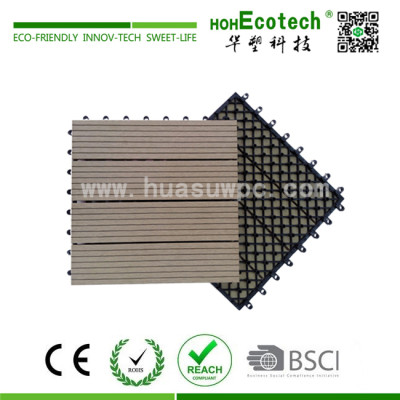wood plastic composite diy decking tile
